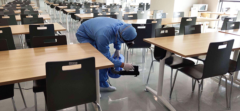 yzc88会员登录消毒杀菌、空气净化服务现场施工照片